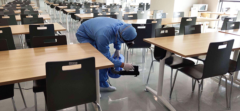 yzc88会员登录消毒杀菌、空气净化服务现场施工照片